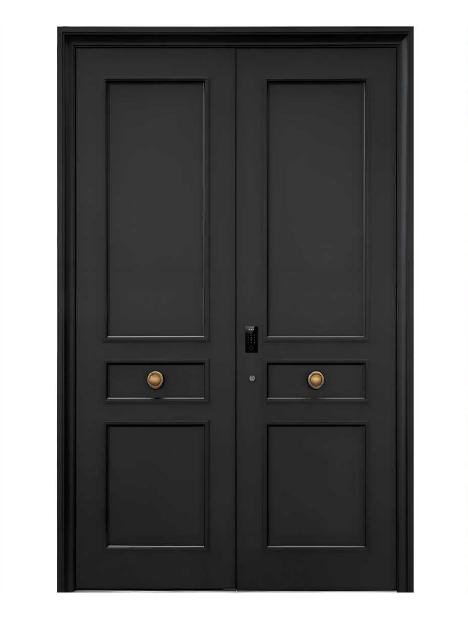 Modern symmetrical double door style