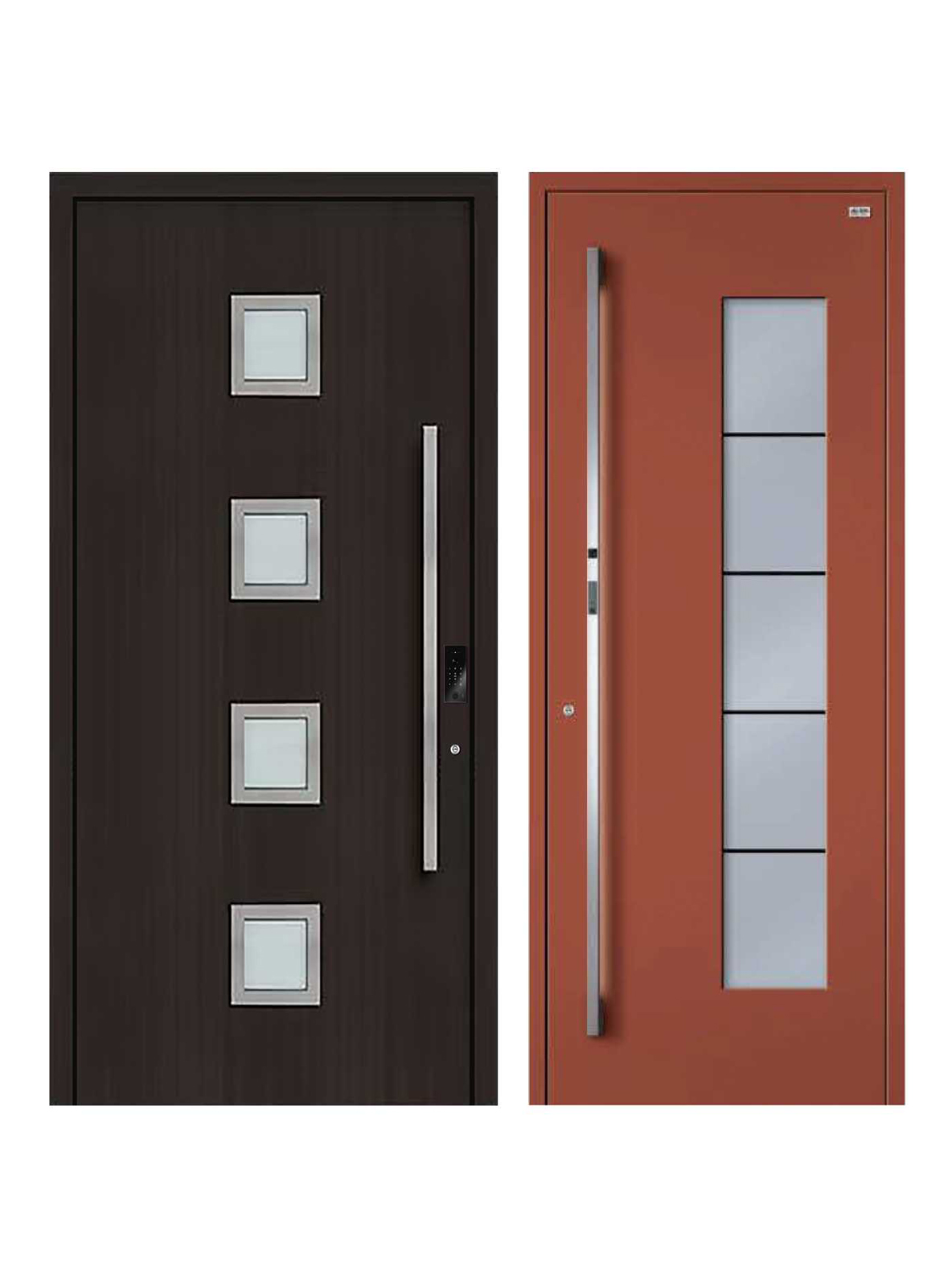 Glass insert single door style