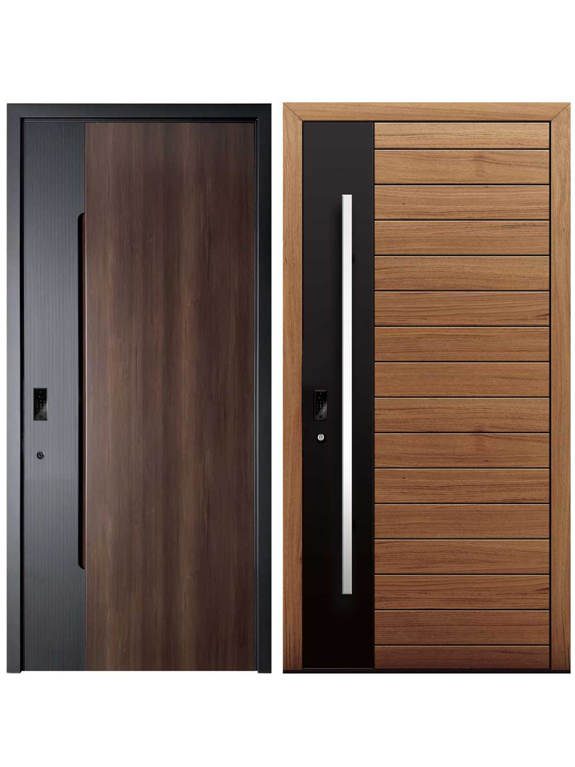 Timber look single door style